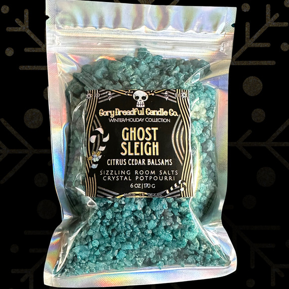 Ghost Sleigh Sizzling Room Salt Crystal Potpourri: Citrus Cedar Balsam Scent - Picture 6 of 9